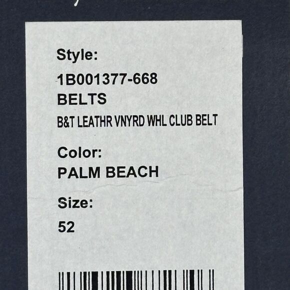 Vineyard Vines Belt Mens 52 Big leather Vineyard Whale Pink Silk Palm Beach $85 - Picture 4 of 12